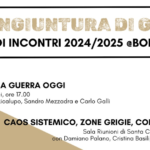 UNA CONGIUNTURA DI GUERRA – Ciclo di incontri 2024-2025